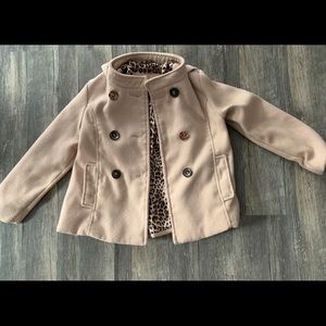 Girls Tan Peacoat